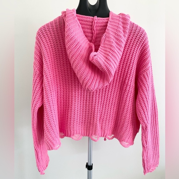 Miracle Zip Front Hooded Knit Sweater - Picture 7 of 8